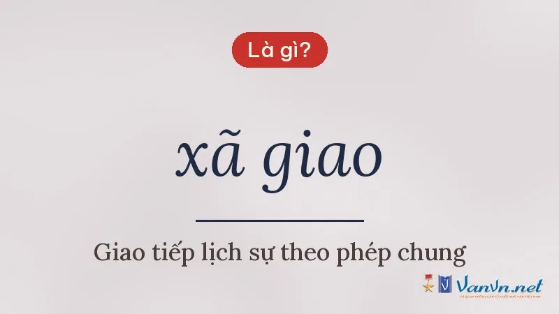 xã giao là gì