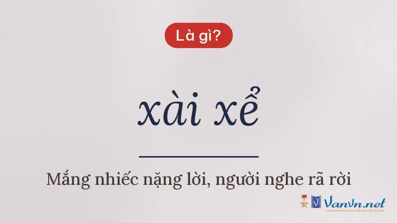 xài xể là gì