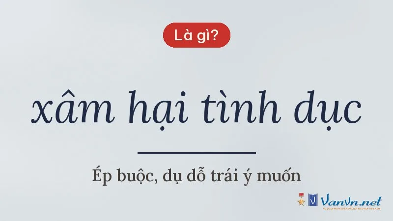 xâm hại tình dục là gì