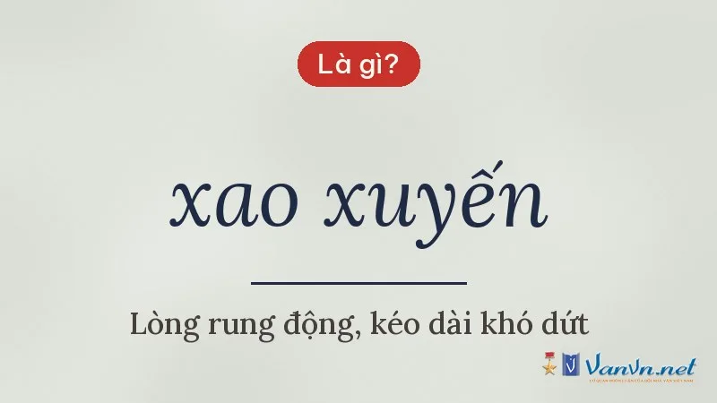 xao xuyến là gì