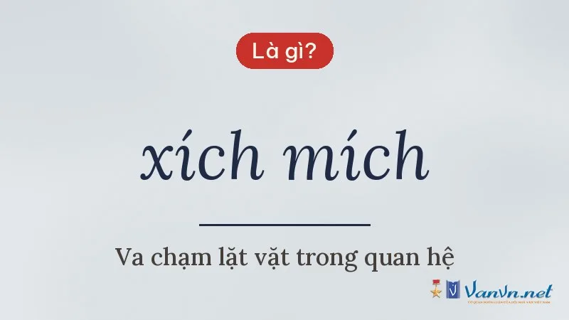 xích mích là gì