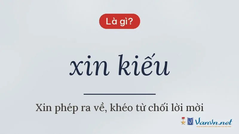 xin kiếu là gì