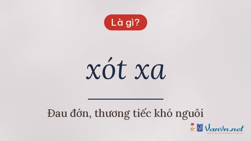 xót xa là gì