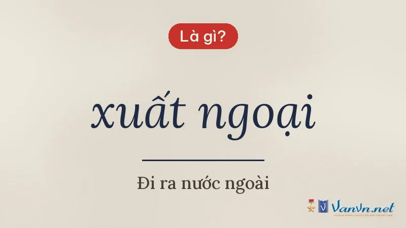 xuất ngoại là gì