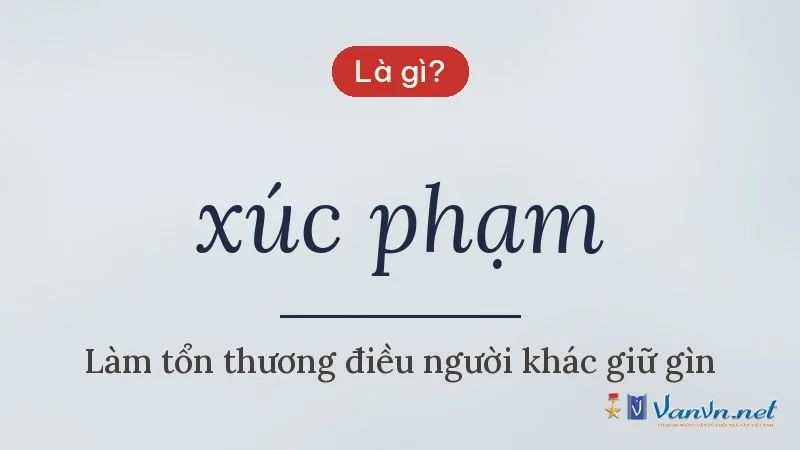 xúc phạm là gì