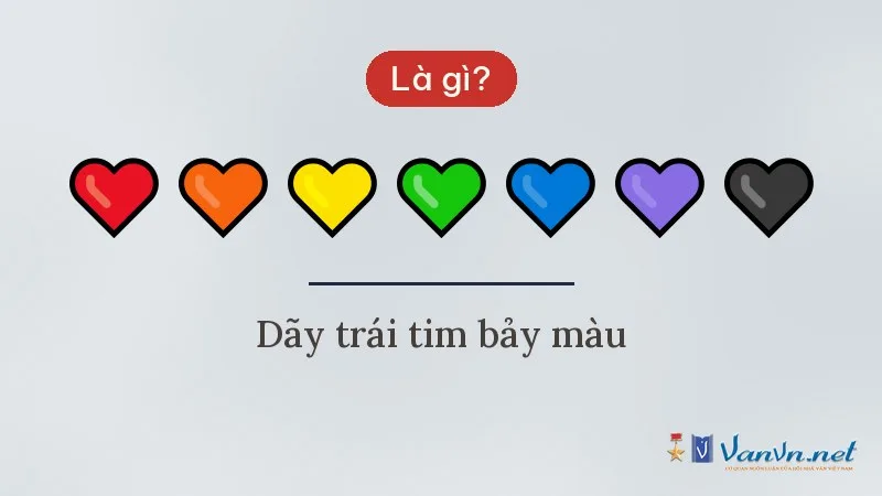 Icon ❤🧡💛💚💙💜🖤 dãy trái tim bảy màu là gì