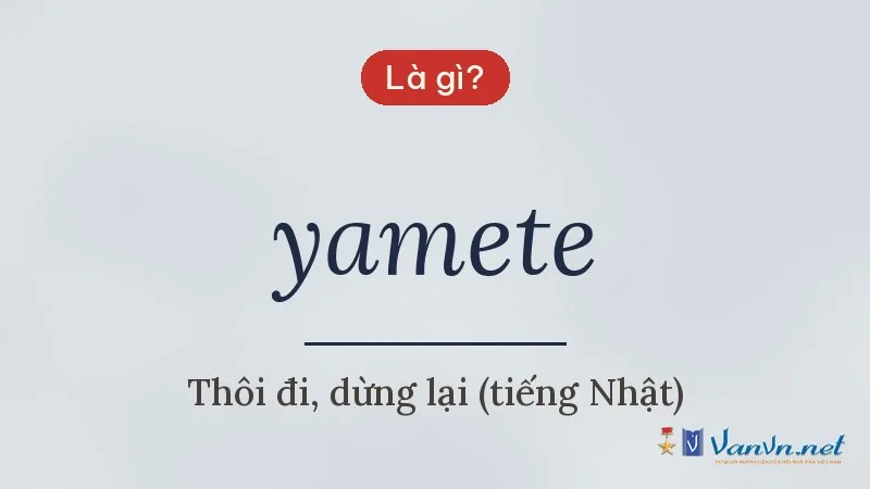 yamete là gì