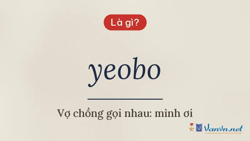 yeobo là gì