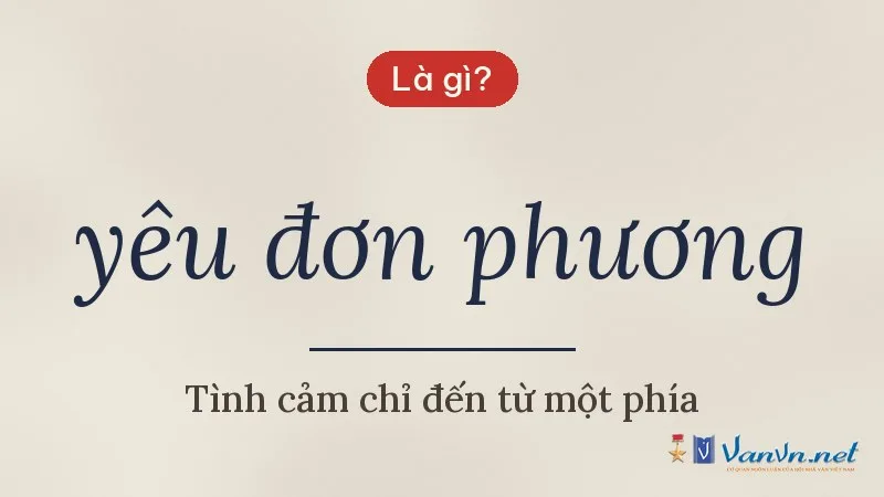 yêu đơn phương là gì