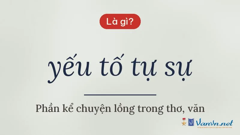 yếu tố tự sự là gì